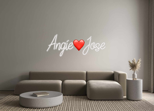 Custom Neon: Angie❤️Jose