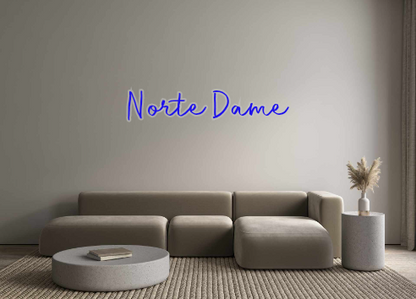 Custom Neon: Norte Dame