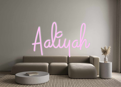 Custom Neon: Aaliyah