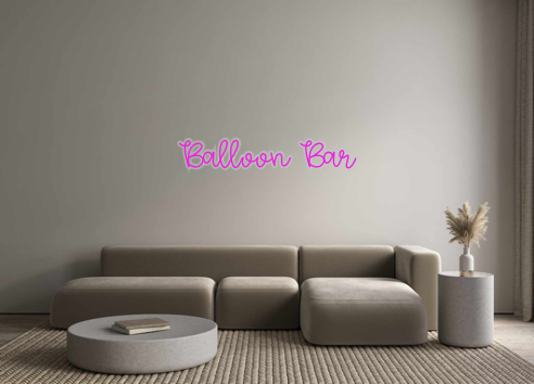 Custom Neon: Balloon Bar