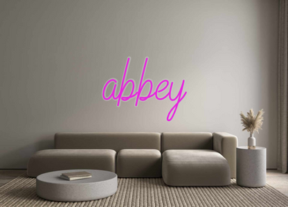 Custom Neon: abbey