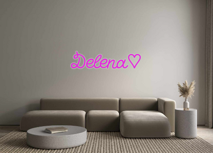 Custom Neon: Delena♡