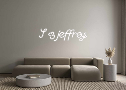 Custom Neon: I <3 jeffrey