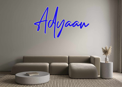 Custom Neon: Adyaan