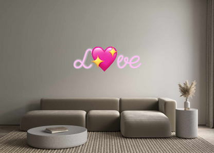 Custom Neon: L💖ve