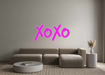 Custom Neon: xoxo