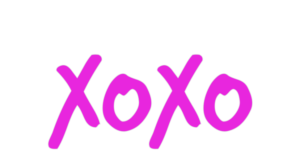 Custom Neon: xoxo