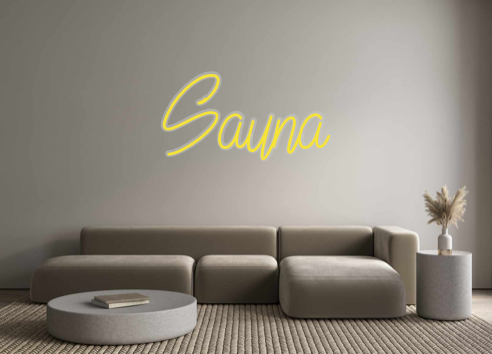 Custom Neon: Sauna