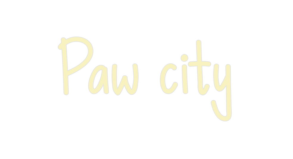 Custom Neon: Paw city