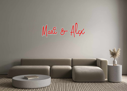 Custom Neon: Mari & Alex