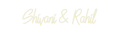 Custom Neon: Shivani & Rahil