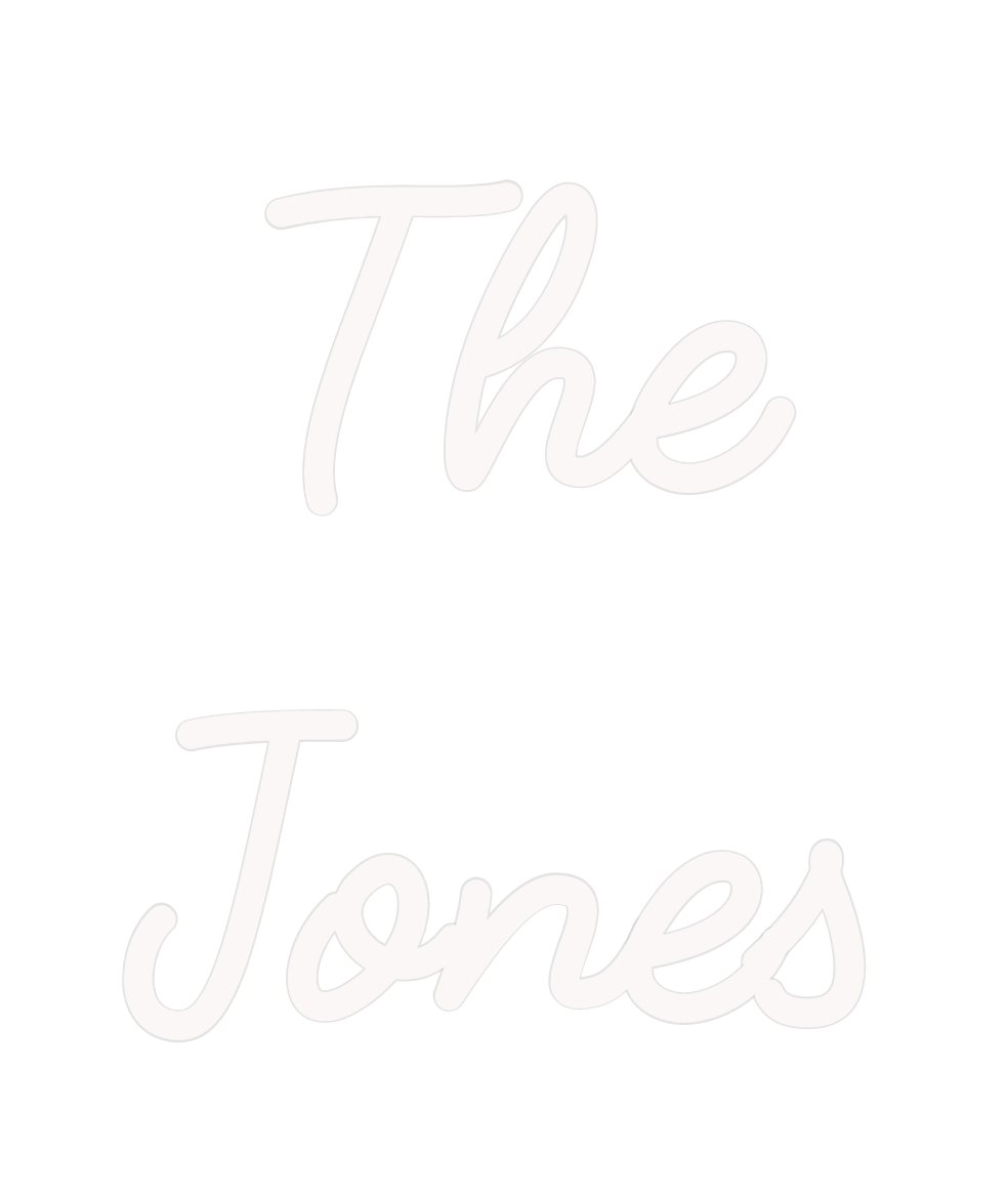 Custom Neon: The
 Jones