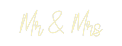 Custom Neon: Mr & Mrs