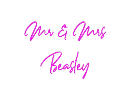 Custom Neon: Mr & Mrs 
Bea...