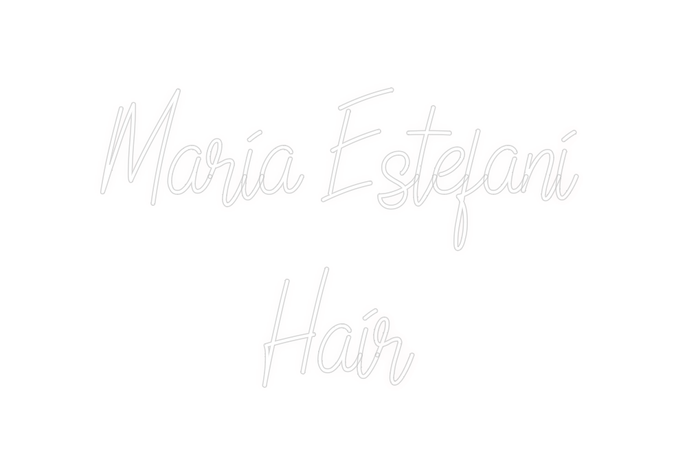 Custom Neon: Maria Estefan...