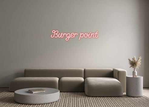 Custom Neon: Burger point