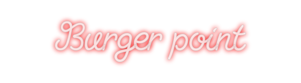 Custom Neon: Burger point