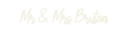 Custom Neon: Mr & Mrs Brut...