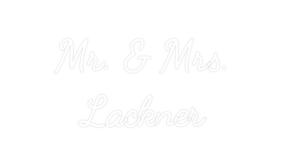 Custom Neon: Mr. & Mrs.
La...