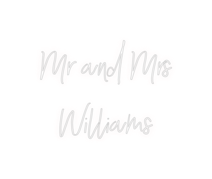 Custom Neon: Mr and Mrs 
W...