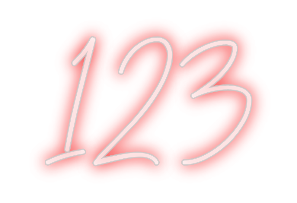 Custom Neon: 123