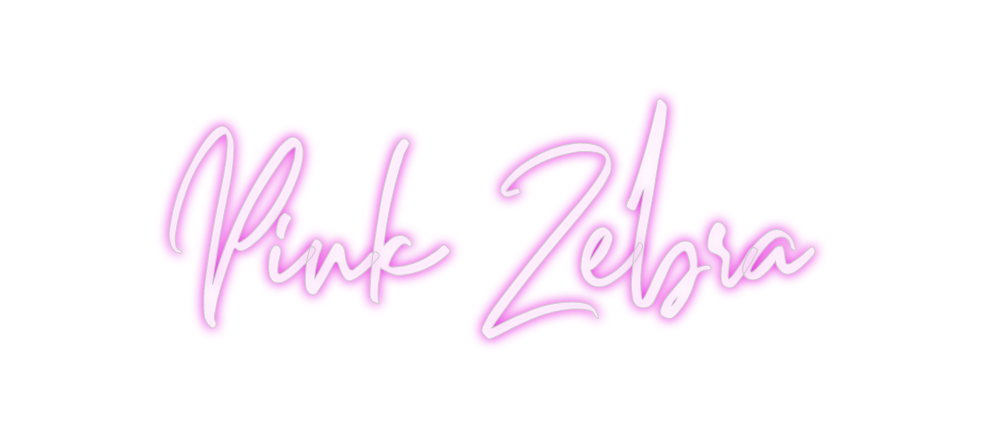 Custom Neon: Pink Zebra