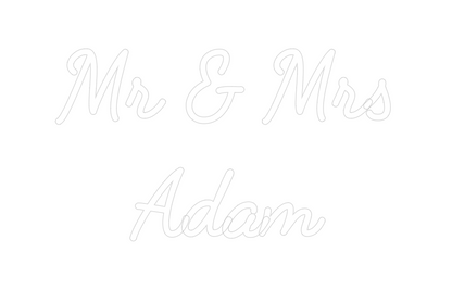 Custom Neon: Mr & Mrs
Adam