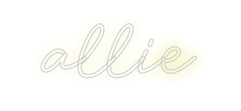 Custom Neon: allie