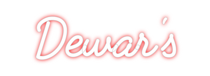 Custom Neon: Dewar's