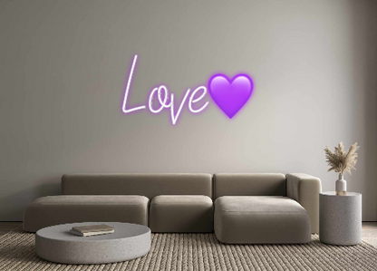 Custom Neon: Love💜