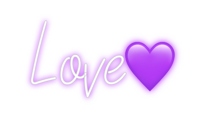 Custom Neon: Love💜