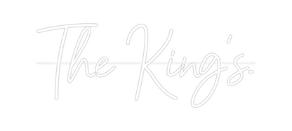 Custom Neon: The King’s.