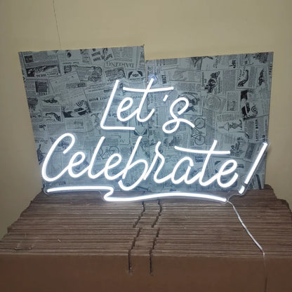 Let's Celebrate Neon Sign(20*12inch)