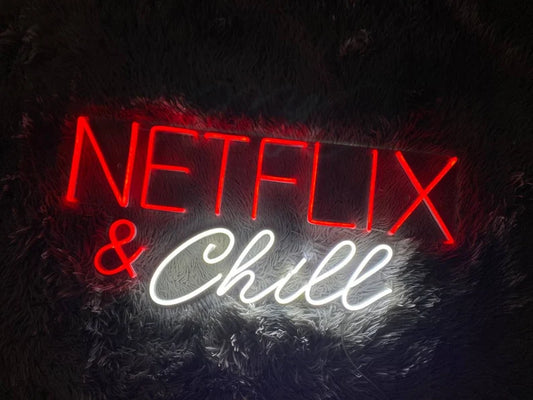 Netflix & Chill Neon Sign(24*10.5inch)