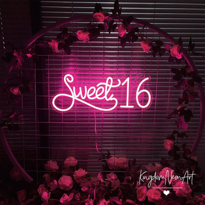Sweet 16 Neon Sign(20*10inch)